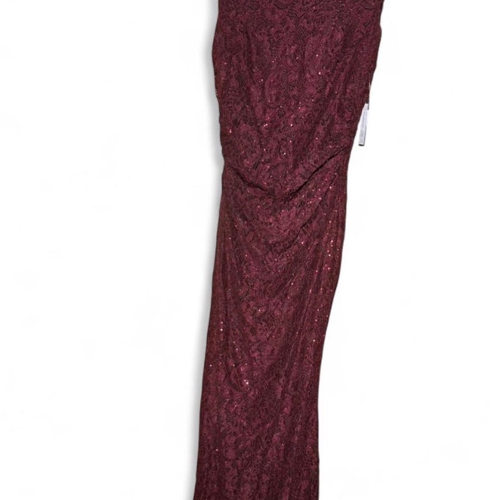 Elegant Burgundy Lace Skirt